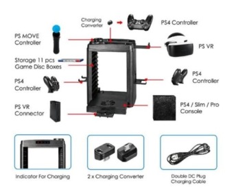 Охлаждающая подставка PS4 VR Move Stand 11 Game Pad