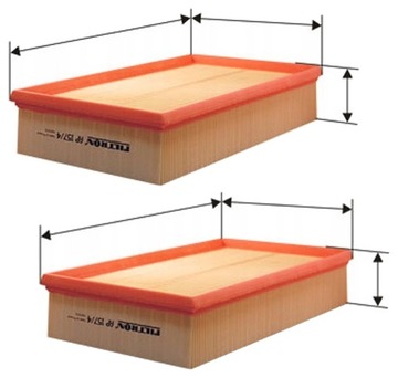 2× FILTRON FILTR VZDUCHU