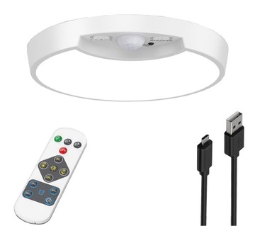 Bezprzewodowa Lampa LED z Czujnikiem Ruchu 19cm Zimna Biel