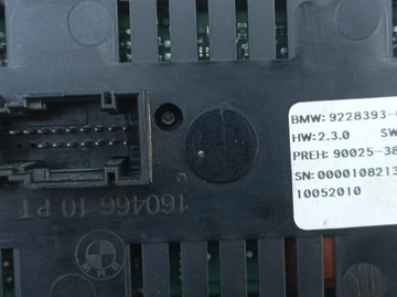 BMW 7 F01 F02 PANEL KLIMATIZACE ZADNÍ KERAMICKÁ 9228393