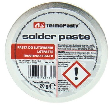 Pasta Lutownicza do lutowania AG 20g topnik