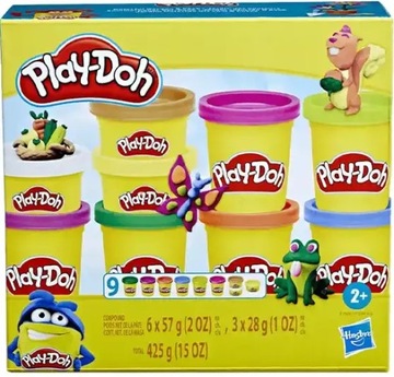 Play-Doh masa plastelinowa 6x57g i 3x28 g