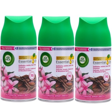 AIRWICK FRESHMATIC WKŁAD DELIKATNY JAŚMIN CEDR I NUTY DRZEWNE 3 x 250 ML