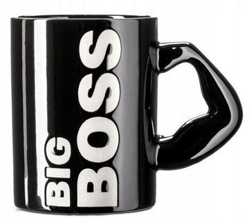 DUŻY KUBEK SZEFA BIG BOSS SIŁACZA - UMIĘŚNIONY