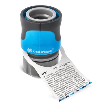 Быстроразъемный соединитель для садового шланга Cellfast | Соединитель подачи шланга 1/2