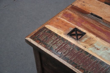 Сундук Деревянная скамья Журнальный столик Красочный сундук из массива дерева SPIRIT