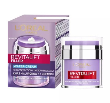 Loreal Revitalift Filler ujędrniający krem do twarzy z kwasem hialuronowym