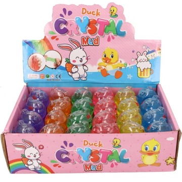 GLUTEK SLIME MINI KOTEK KICIA Z BROKATEM MIX 24SZT