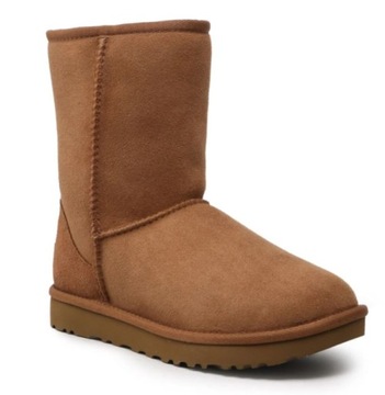 UGG ŚNIEGOWCE DAMSKIE BRĄZOWE SKÓRZANE 40 2MXA