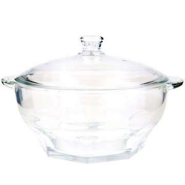 Luminarc szklana waza 2,5L Granity hartowana z pokrywką