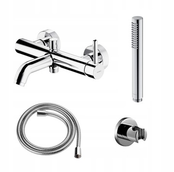 Bateria wannowa z kompl natrysk chrom Omnires Y