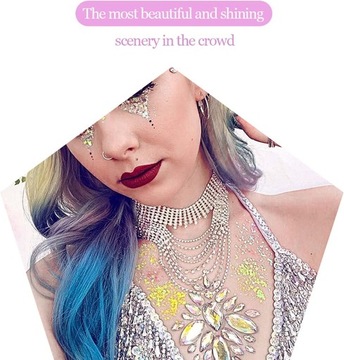 Гель-блеск для лица с белыми голограммами 50 мл