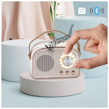 БЕСПРОВОДНОЙ ДИНАМИК BLUETOOTH USB MP3 AUX БЕЛЫЙ РЕТРО DNA RR1