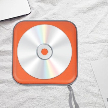 Etui na płyty CD Portfel na płyty CD Torba ochronna na płyty CD Pyłoszczelna pomarańczowa