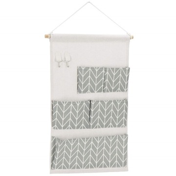 ПОДВЕСНОЙ КОВРИК-ОРГАНИЗАТОР ДЛЯ СТЕНЫ, ВАННОЙ ДВЕРИ, ВЕШАЛКА ДЛЯ ИГРУШЕК, 5 КАРМАНОВ