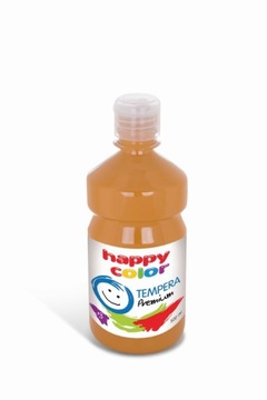 Farba tempera 500 ml Happy Color brązowa