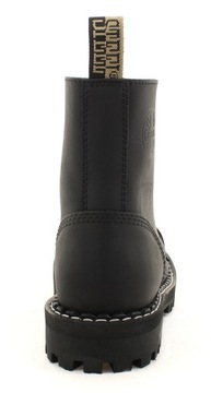 СТАЛЬНЫЕ ЧЕРНЫЕ МАТОВЫЕ БОТИНКИ С 8 ОТВЕРСТИЯМИ 114/O/CR.B 47