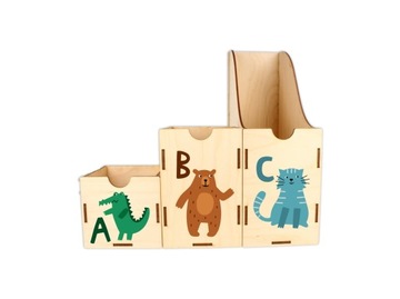 ASZ044 UV Organizer/pojemniki na biurko zestaw - A