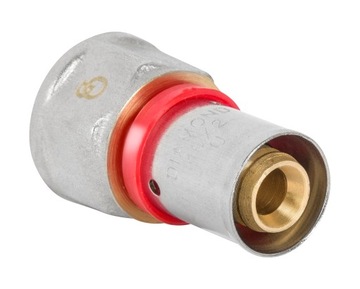 ZŁĄCZKA MUFA ZAPRASOWYWANA PEX 1''x20mm MOSIĄDZ