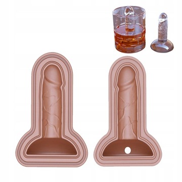 SILIKONOWA FORMA do penis 3D lodu Foremka
