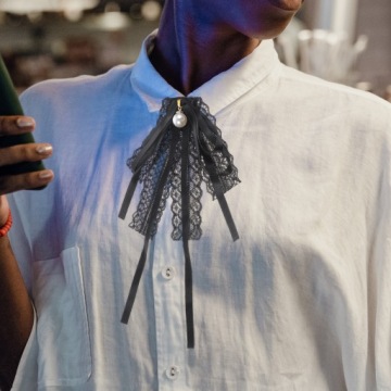 БРОШЬ БАНТ ДЛЯ РУБАШЕК БЕЗ ВОРОТНИКОВ | ЭЛЕГАНТНЫЙ АКСЕССУАР ДЛЯ ОДЕЖДЫ