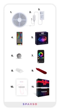 Светодиодная лента 10M RGB 5050 светодиодов Пульт дистанционного управления Bluetooth Приложение МУЗЫКА Набор 12V SMD