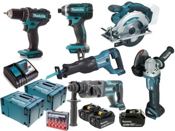 ZESTAW MAKITA COMBO 6 NARZĘDZI 18V 5AH