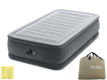 Materac Dmuchany Jednoosobowy Łóżko z Pompką 230V Intex 64412ND MODEL 2024