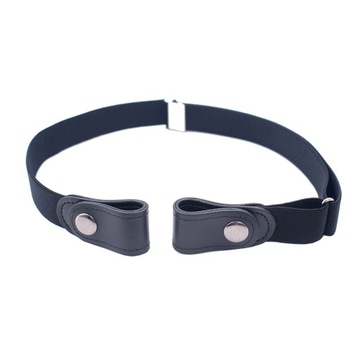 РЕГУЛИРУЕМЫЙ ЭЛАСТИЧНЫЙ РЕМЕНЬ БЕЗ ПРЯЖОК ДЛЯ БРЮК (ЧЕРНЫЙ)