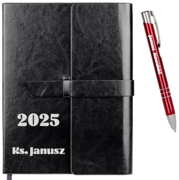 Kalendarz 2025 i długopis + Twój GRAWER z logo prezent od Firmy