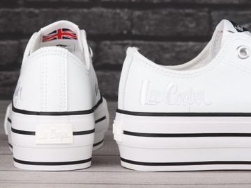 Buty, trampki damskie Lee Cooper White