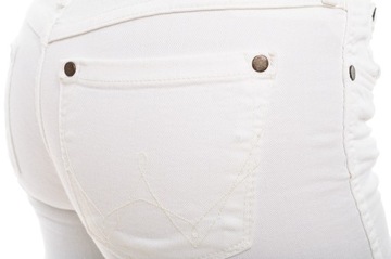 WRANGLER spodnie LOW white slim MOLLY _ W30 L34