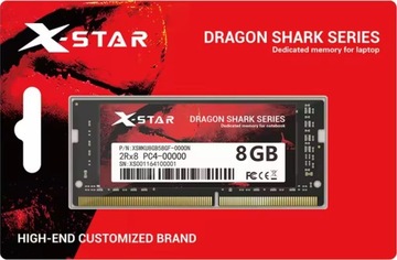 Pamięć RAM X-Star Dragon DDR4 8GB 1,2v PC4 2666MHz do laptopa Intel & AMD