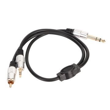 Профессиональный кабель-разветвитель Y от 6,35 мм до 2 RCA Y