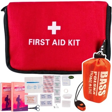 APTECZKA PIERWSZEJ POMOCY TURYSTYCZNA First Aid Kit 21EL + ŚPIWÓR TERMICZNY