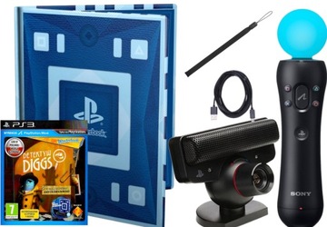 PS3 SONY MOVE + EYETOY WONDERBOOK GRA DETEKTYW DIGGS DLA DZIECI!!