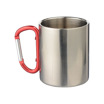 Kubek metalowy 300 ml z uszkiem karabińczykiem