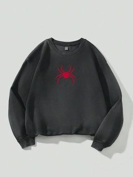 Spring Casual Women Sweatshirts Simple Spider Prin