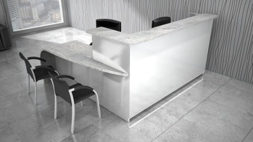 Nowoczesna Lada recepcyjna R44 250x150cm LED