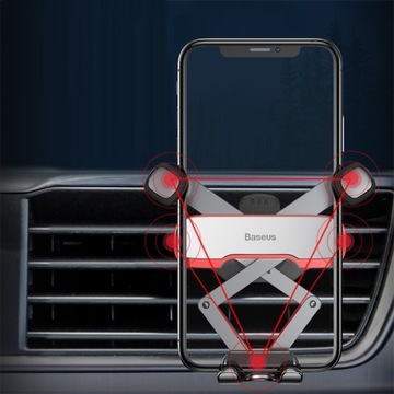 Автомобильный держатель BASEUS Lateral Gravity SUYL для воздухозаборной решетки