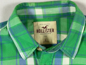 Hollister koszula męska flanelaKratka unikatLogo L