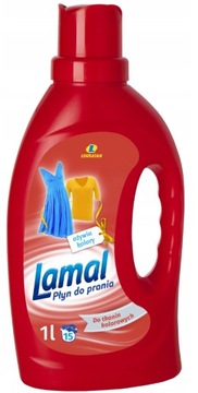 LEWIATAN LAMAL PŁYN DO PRANIA UBRAŃ KOLOROWYCH KOLOR 1L