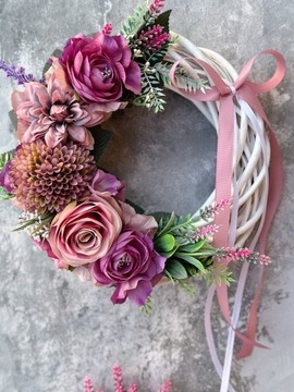 ОСЕННИЙ ЦВЕТОЧНЫЙ ВЕНОК НА ДВЕРЬ, ПЛАТЬЕ, ВЕНОК ЛИЛЫ, УКРАШЕНИЕ ОБОГРЕВАТЕЛЕЙ