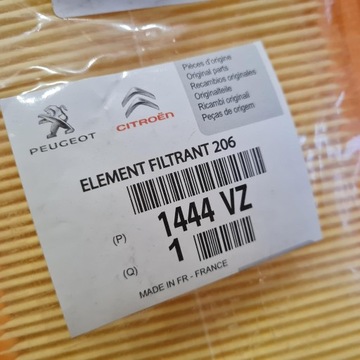 CITROEN OE 1444VZ FILTR VZDUCHU