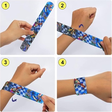 НАБОР SUPER MARIO на день рождения Подарочные пакеты Подарки + браслеты