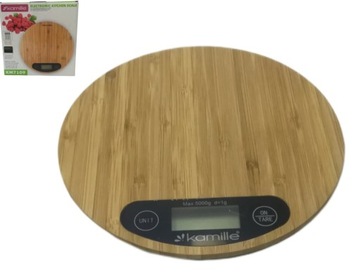 WAGA KUCHENNA LCD ELEKTRONICZNA BAMBUSOWA 5 kg