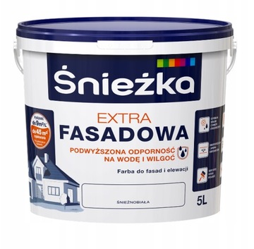 Śnieżka Extra Fasadowa Śnieżnobiały 5L