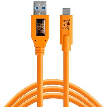 Tethertools KABEL USB 3.0 do USB-C 4,60 m pomarańczowy do aparatu