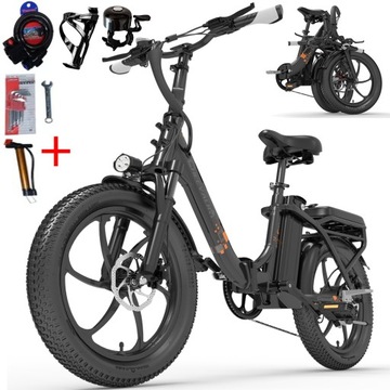 Damski/Mężczyzna rower elektryczny składany 500W35km/h 100km 20