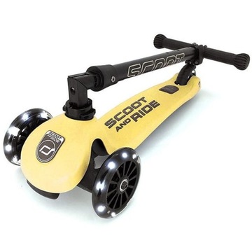 Scoot and Ride Set Lemon Highwaykick 3 + светодиодный шлем S-M 3L +